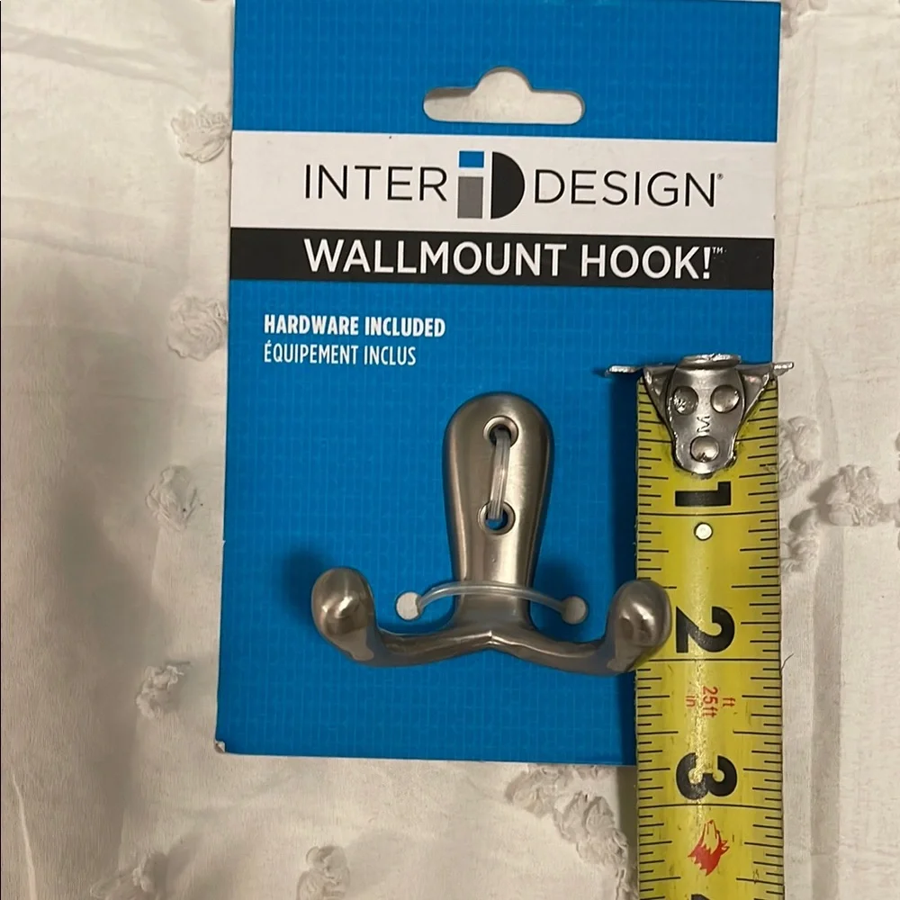 Silver Wall Mount Hook six hooks new